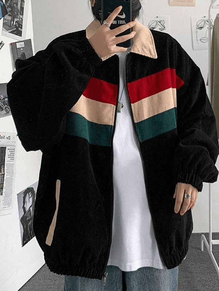 Coquette Aesthetic Corduroy Jacket for Women - Y2K Fashion Statement Piece with Grunge Vibes