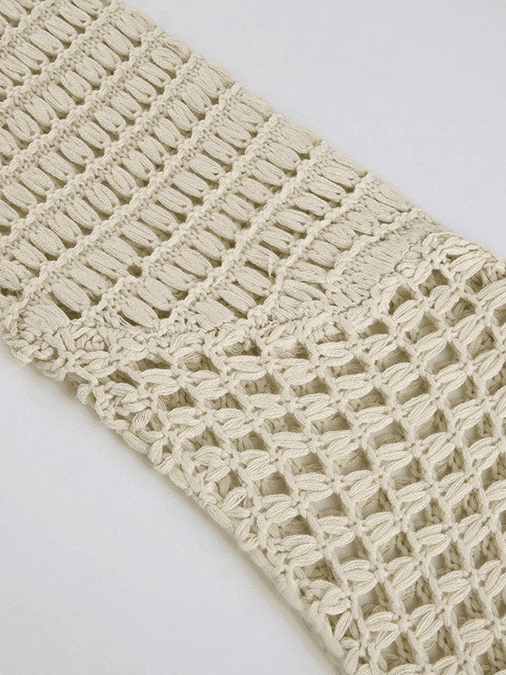 Coquette Aesthetic Crochet Bolero: Y2K Fashion Knit Top for Women