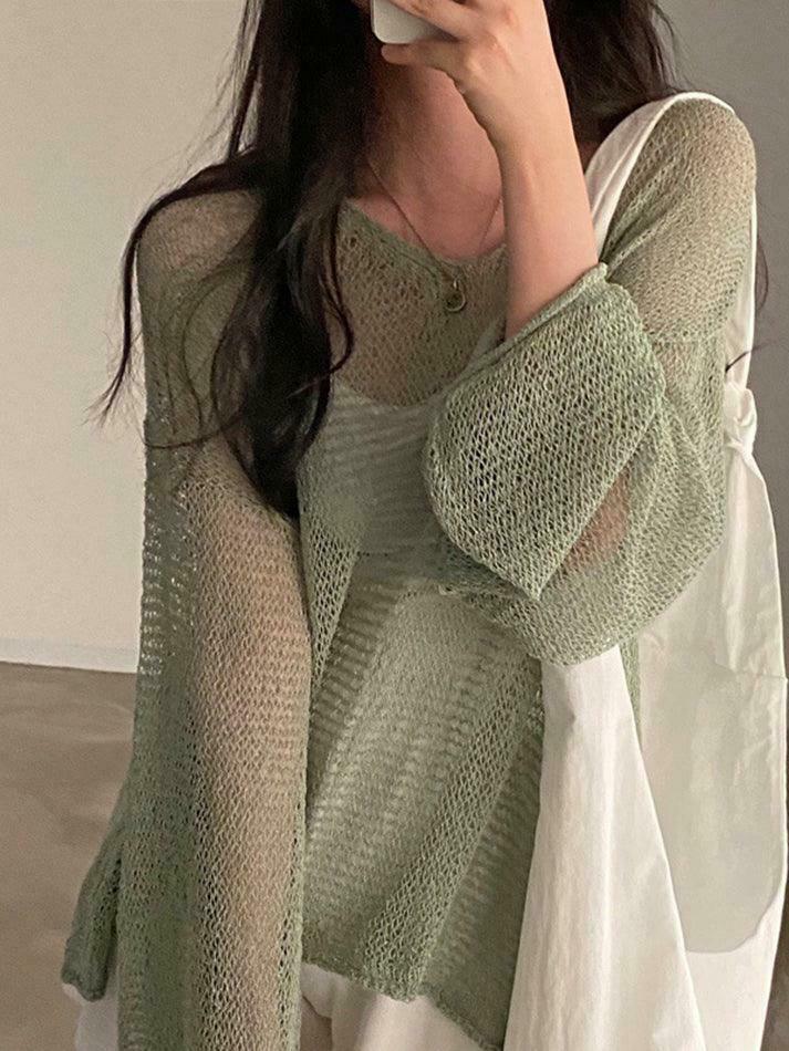 Coquette Aesthetic Crochet Knit Top for Women - Y2K Fashion Statement Piece