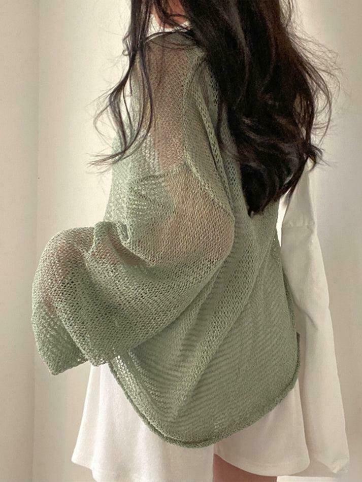 Coquette Aesthetic Crochet Knit Top for Women - Y2K Fashion Statement Piece