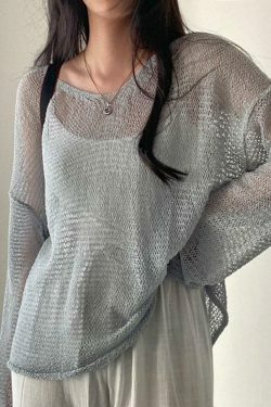 Coquette Aesthetic Crochet Knit Top for Women - Y2K Fashion Statement Piece