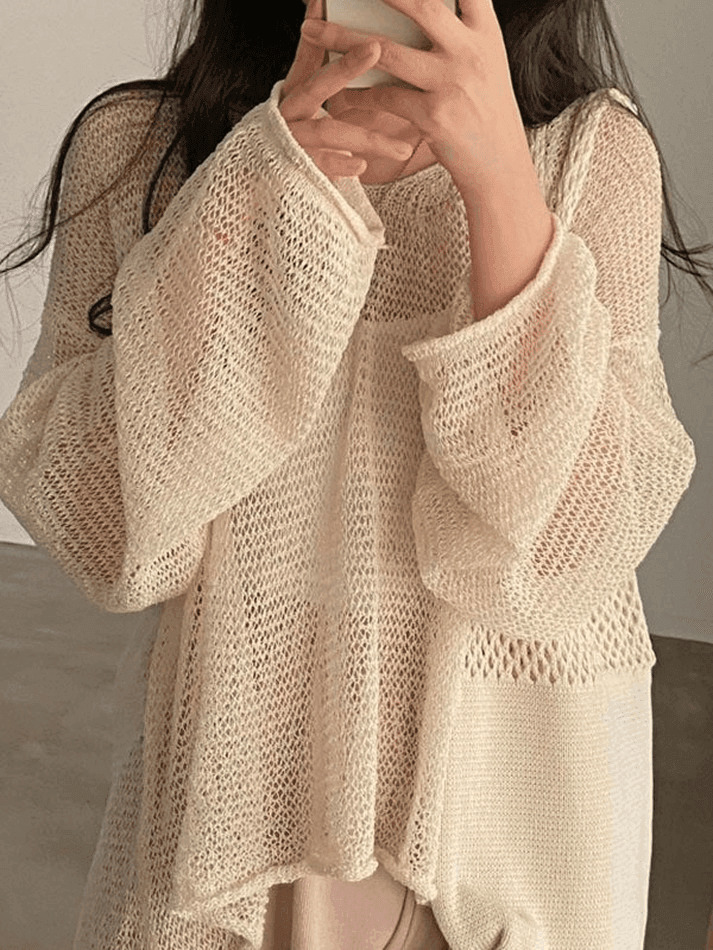 Coquette Aesthetic Crochet Knit Top for Women - Y2K Fashion Statement Piece