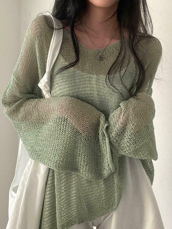 Coquette Aesthetic Crochet Knit Top for Women - Y2K Fashion Statement Piece