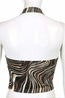 Coquette Aesthetic Daisy Halter Top - Y2K Fashion V-Neck Style