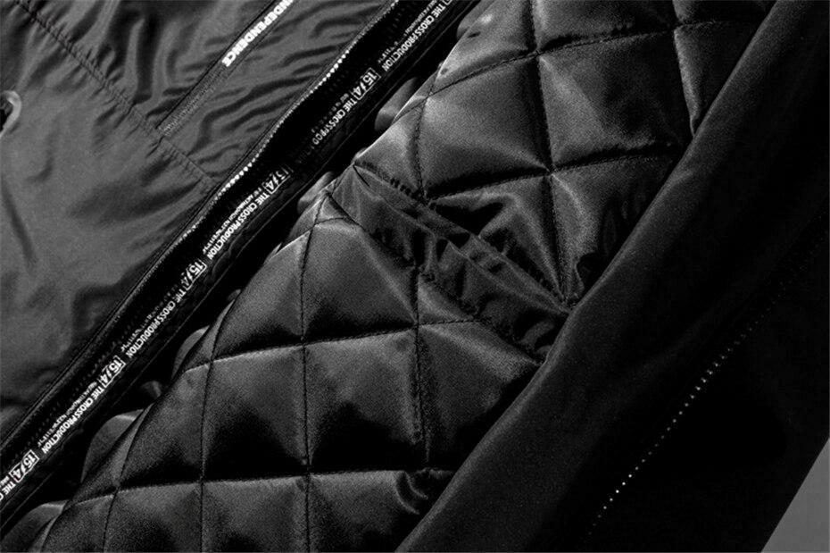 Coquette Aesthetic Dark Matter Padded Windbreaker - Y2K Fashion Statement Piece