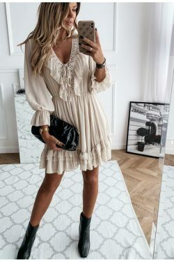 Coquette Aesthetic Dream Chiffon Dress - Y2K Fashion with Grunge and Pastel Goth Vibes