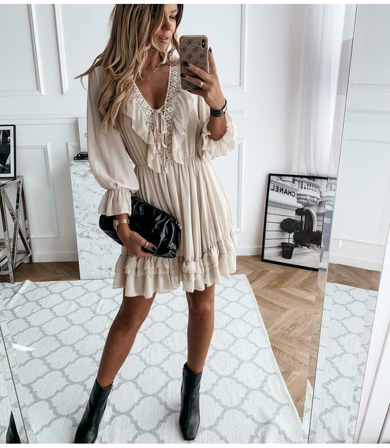 Coquette Aesthetic Dream Chiffon Dress - Y2K Fashion with Grunge and Pastel Goth Vibes