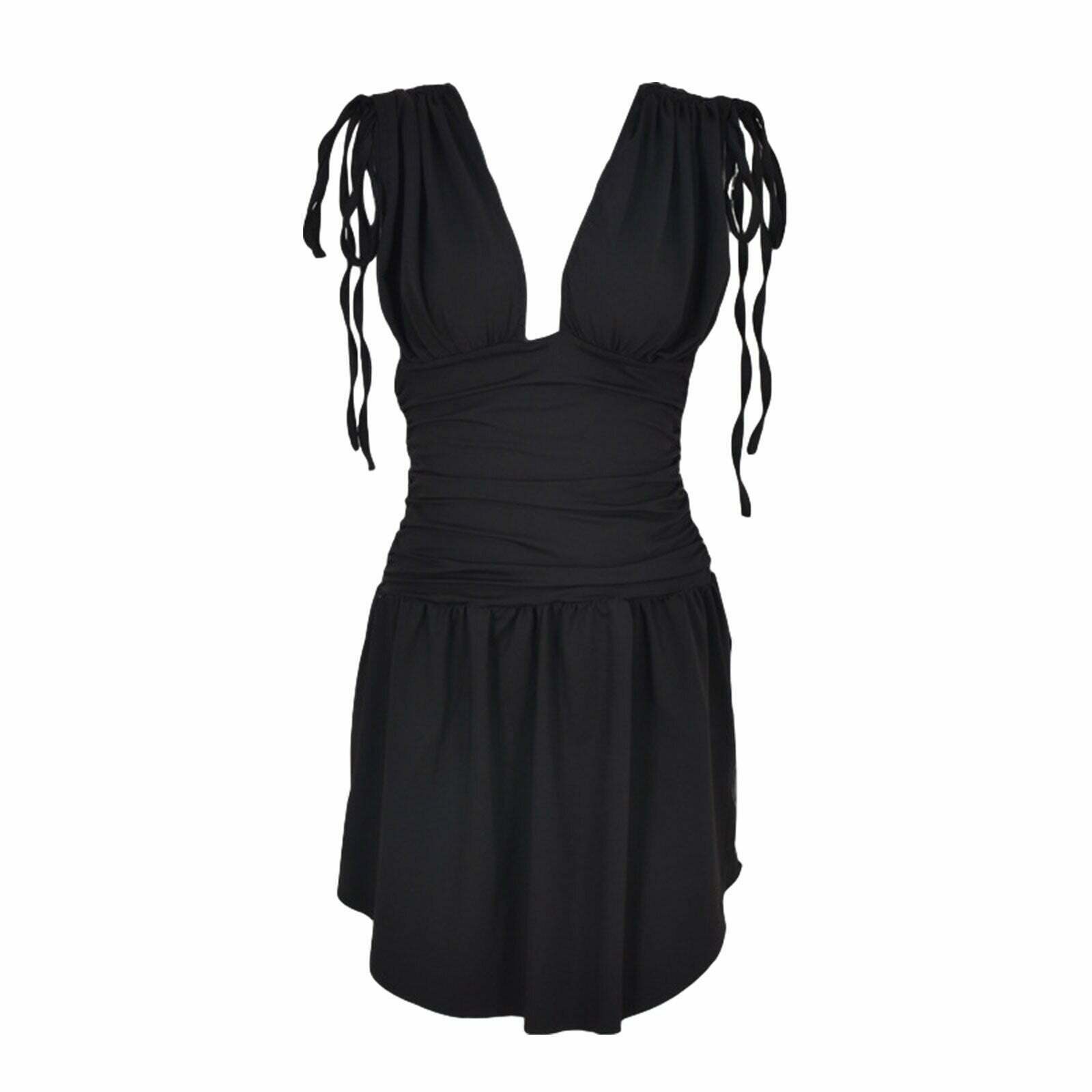 Coquette Aesthetic Elsi Mini Cocktail Dress - Y2K Fashion for Women
