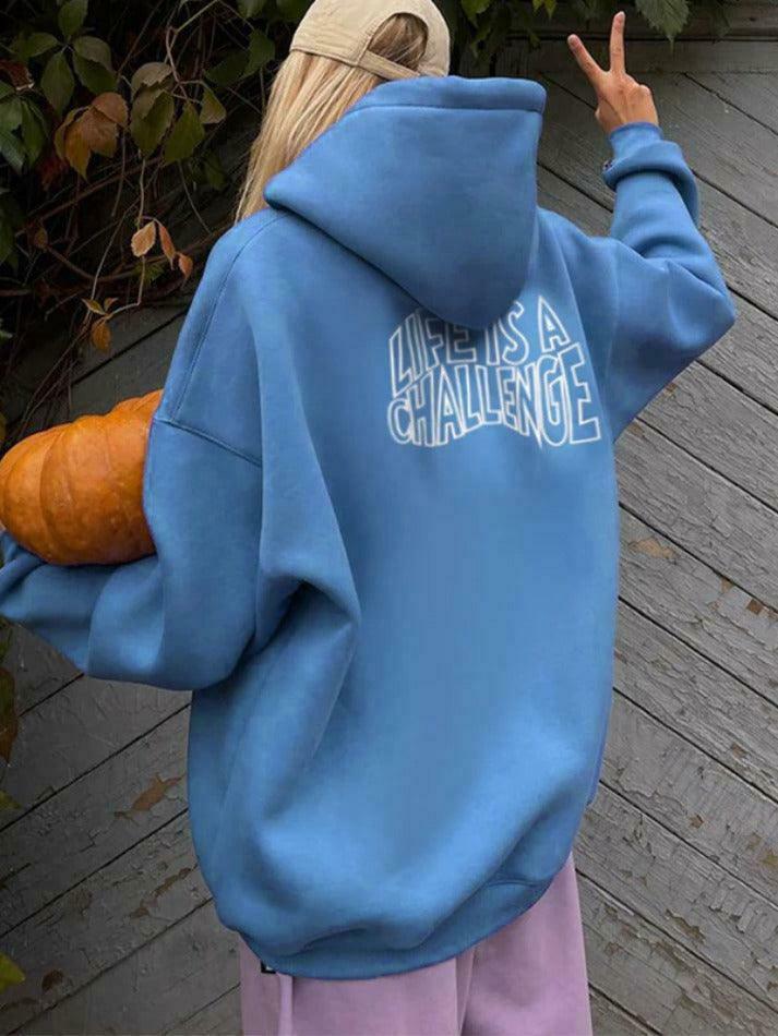 Coquette Aesthetic Embroidered Oversized Hoodie - Y2K Fashion Statement Piece