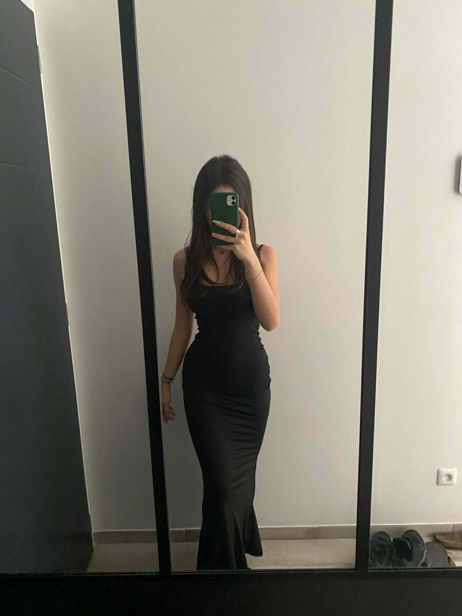 Coquette Aesthetic Emmett Backless Long Dress - Y2K Fashion - Grunge Style with Old Money Elegance