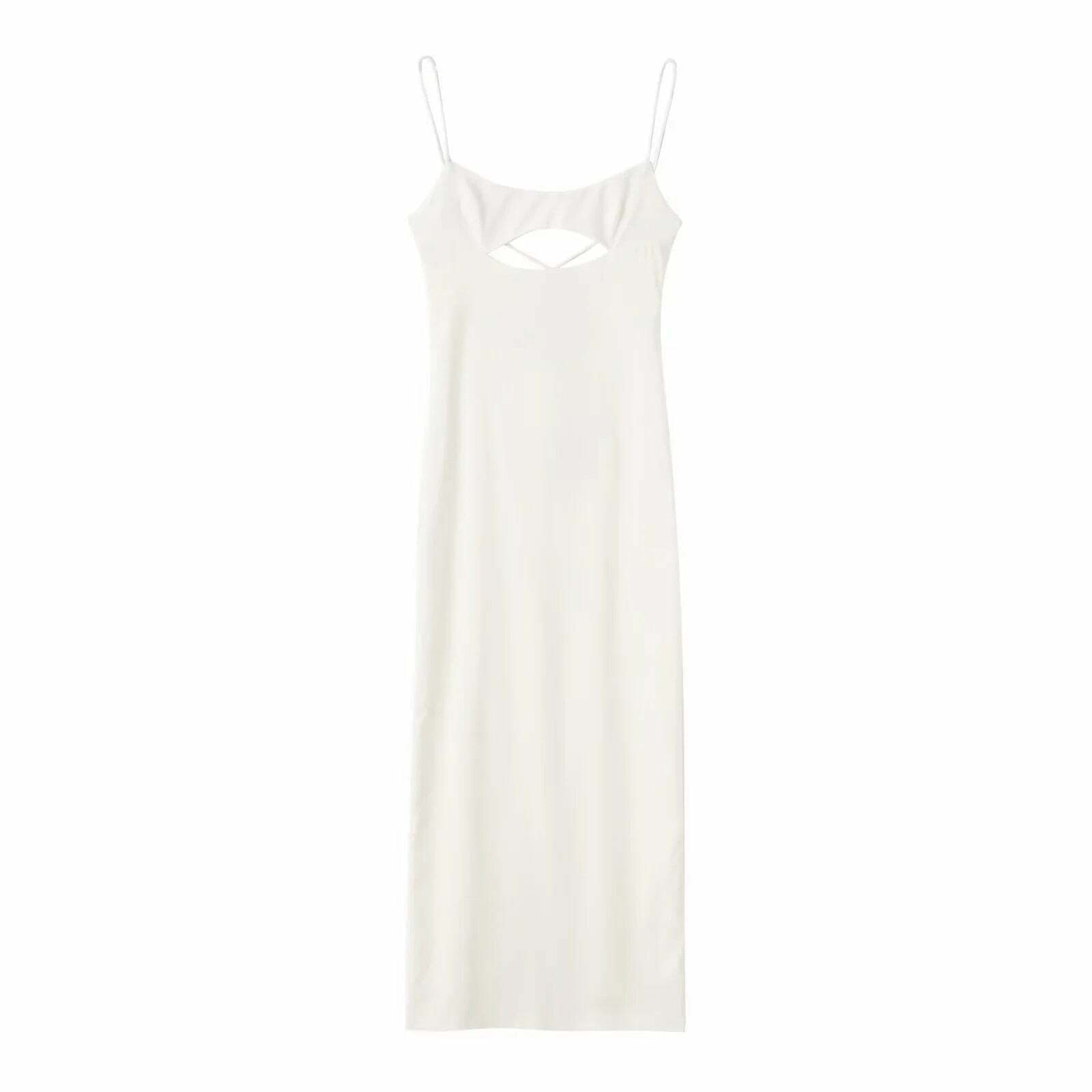 Coquette Aesthetic Evie Backless Sling Dress - Y2K Fashion for Women