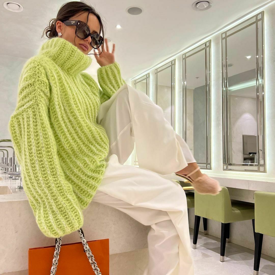 Coquette Aesthetic Fluffy Long-Sleeved Sweater for Y2K Fashion Enthusiasts