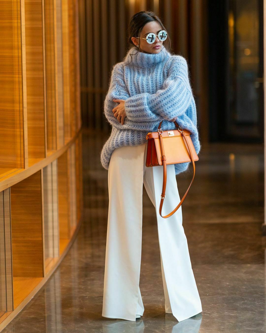 Coquette Aesthetic Fluffy Long-Sleeved Sweater for Y2K Fashion Enthusiasts