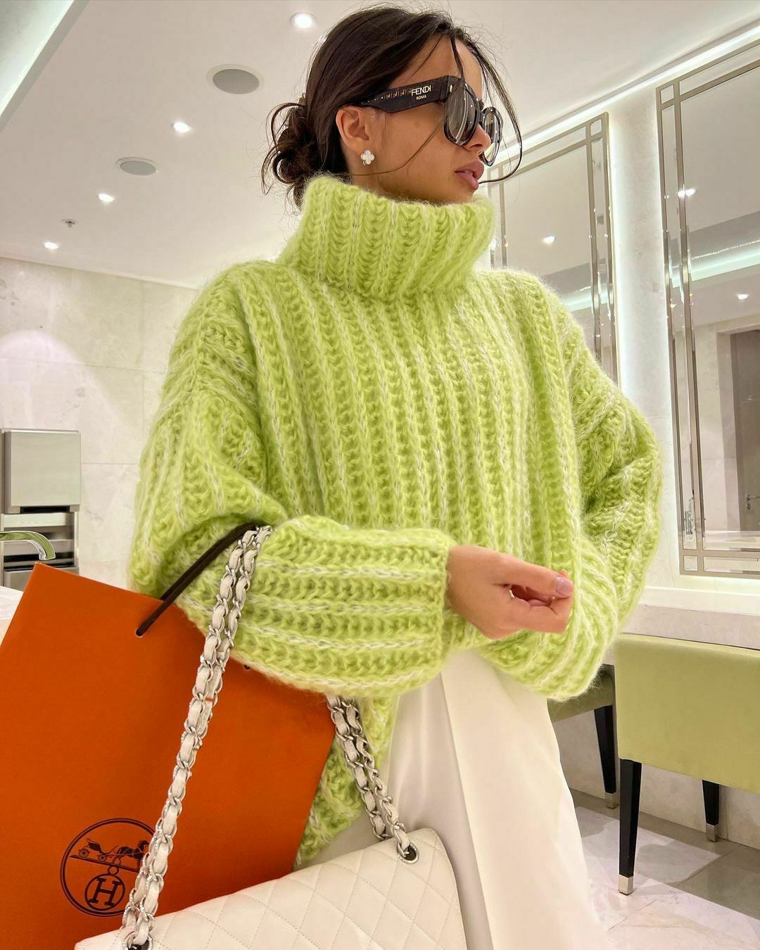 Coquette Aesthetic Fluffy Long-Sleeved Sweater for Y2K Fashion Enthusiasts