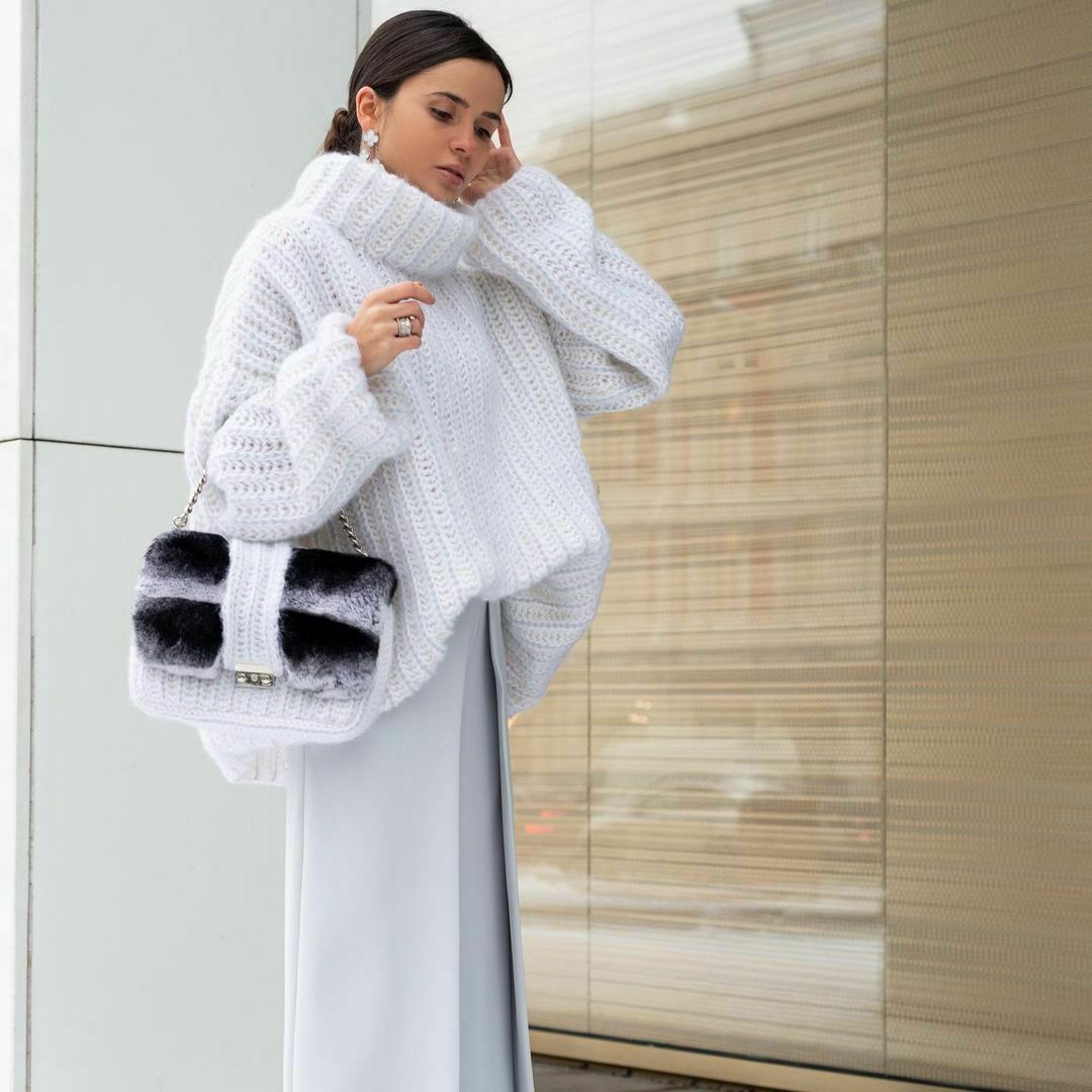 Coquette Aesthetic Fluffy Long-Sleeved Sweater for Y2K Fashion Enthusiasts