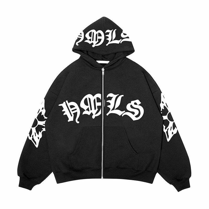 Coquette Aesthetic Foam Zipper Hoodie - Y2K Fashion Women's Grunge Style Cute Tops