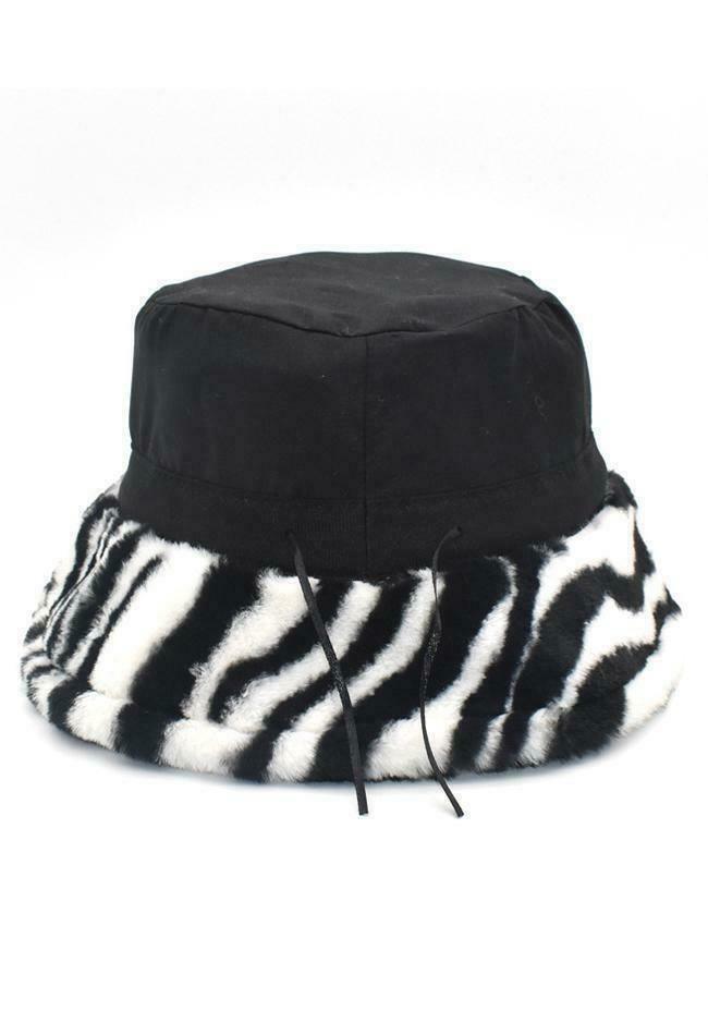 Coquette Aesthetic Fuzzy Warm Bucket Hat - Y2K Fashion Statement Piece