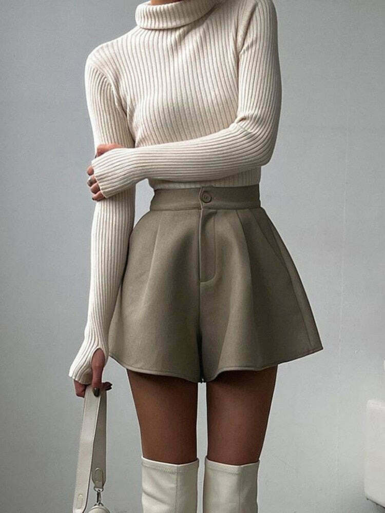 Coquette Aesthetic Goldie Glow Cargo Skirt - Y2K Fashion Statement Piece