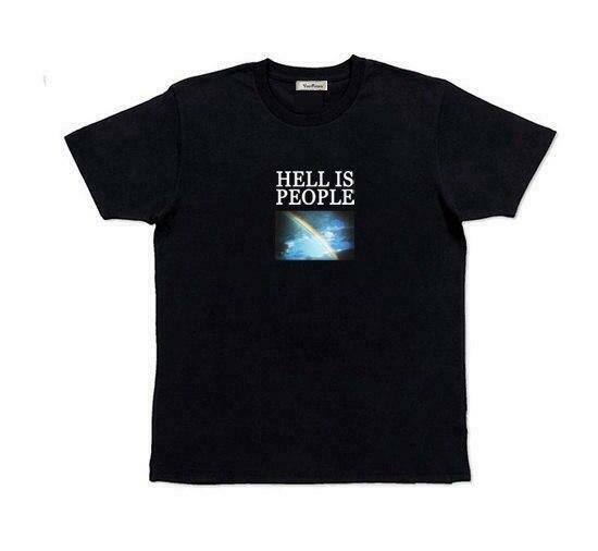 Coquette Aesthetic Grunge Style Hell Is People T-Shirt Y2K Fashion Women's Clothing