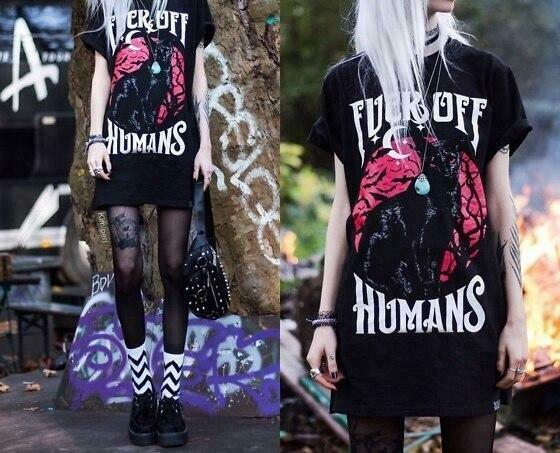 Coquette Aesthetic Grunge Style Y2K Fashion Anti Humans Unisex T-Shirt