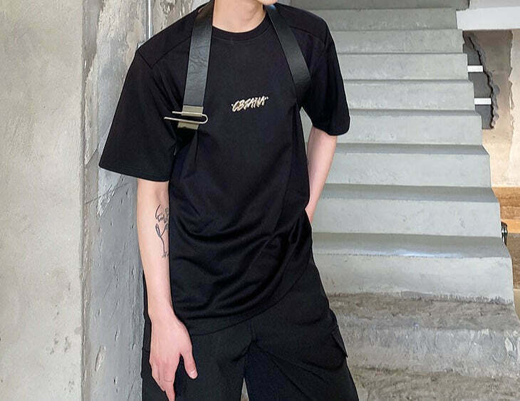 Coquette Aesthetic Harness Strap T-Shirt for Y2K Fashion Enthusiasts