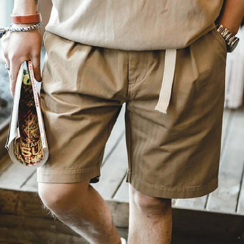 Coquette Aesthetic Herringbone Twill Shorts with Belt - Y2K Fashion Statement Piece