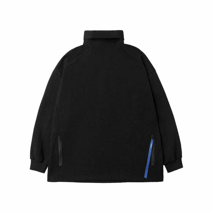Coquette Aesthetic High Neck Sweatshirt - Y2K Fashion Minimalist Style for Women