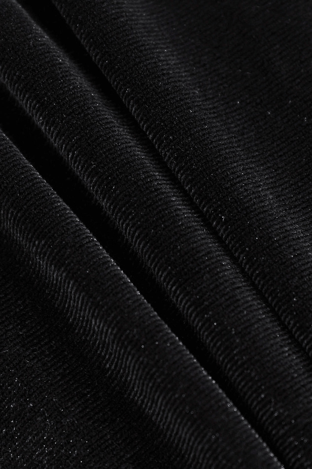Coquette Aesthetic High Neck Velvet Maxi Dress with Ruched Detail