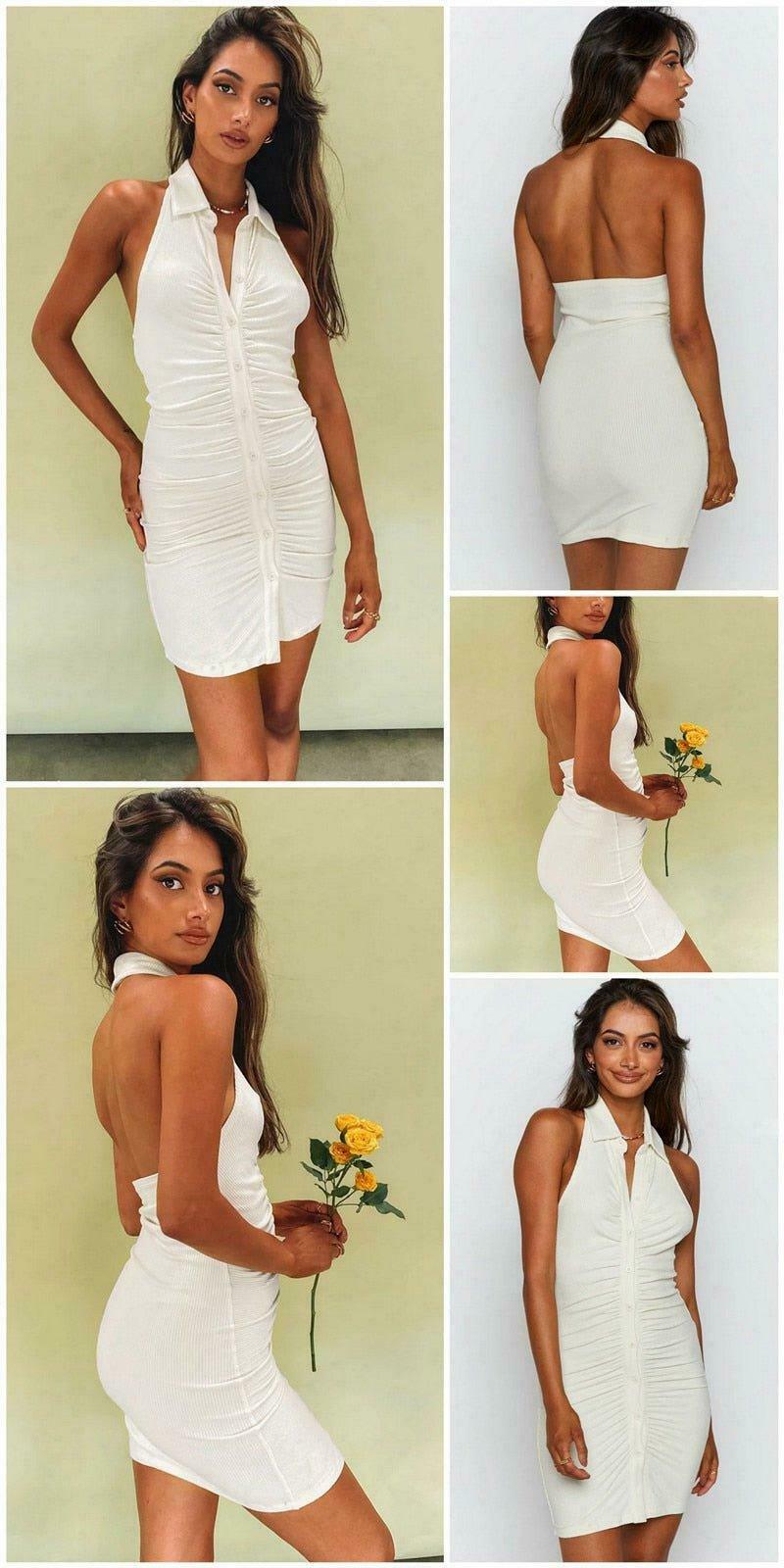 Coquette Aesthetic Julian Ruched Mini Dress - Y2K Fashion Statement
