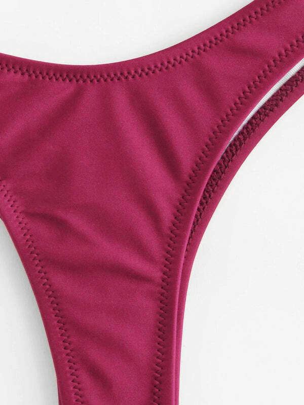 Coquette Aesthetic Knot Bra and Thong Set - Y2K Fashion Lingerie for Women