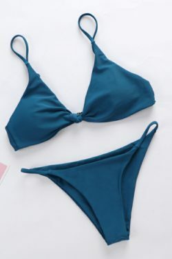 Coquette Aesthetic Ladder Cut Cami Ruched Bikini - Y2K Fashion Grunge Style Cute Tops & Cargo Skirt
