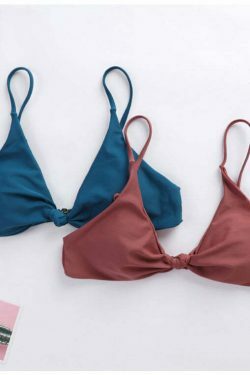 Coquette Aesthetic Ladder Cut Cami Ruched Bikini - Y2K Fashion Grunge Style Cute Tops & Cargo Skirt