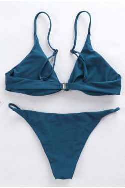 Coquette Aesthetic Ladder Cut Cami Ruched Bikini - Y2K Fashion Grunge Style Cute Tops & Cargo Skirt