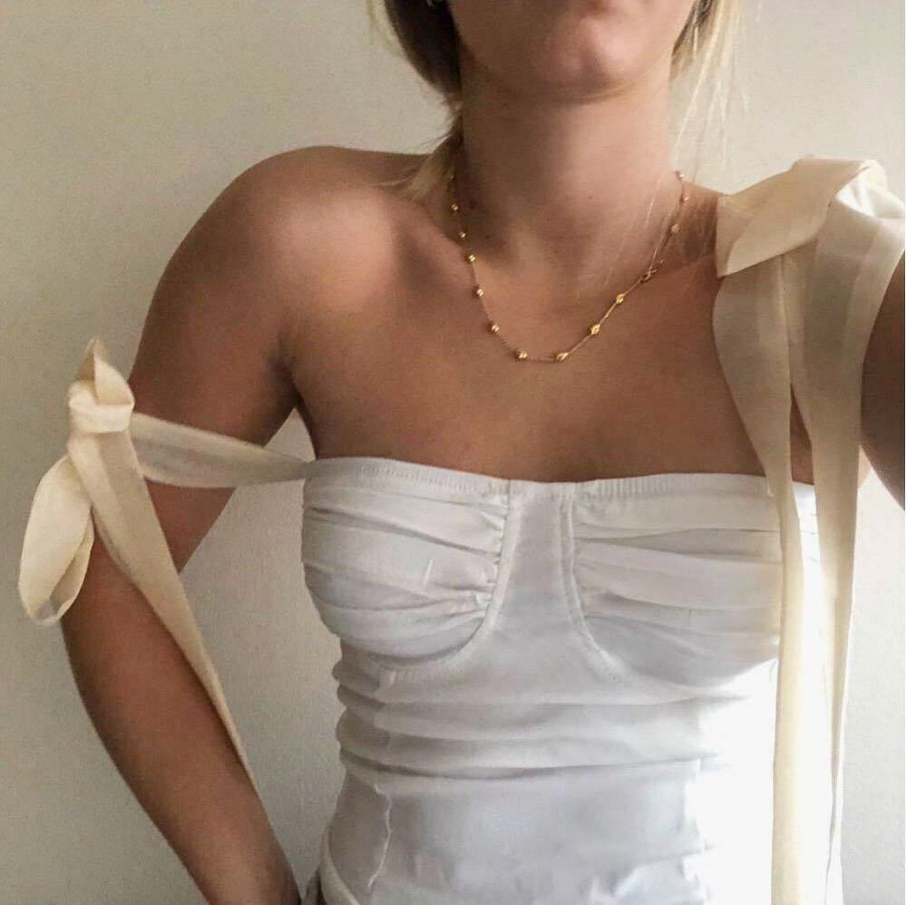 Coquette Aesthetic Laurel Bandage Bodycon Top - Y2K Fashion Statement Piece