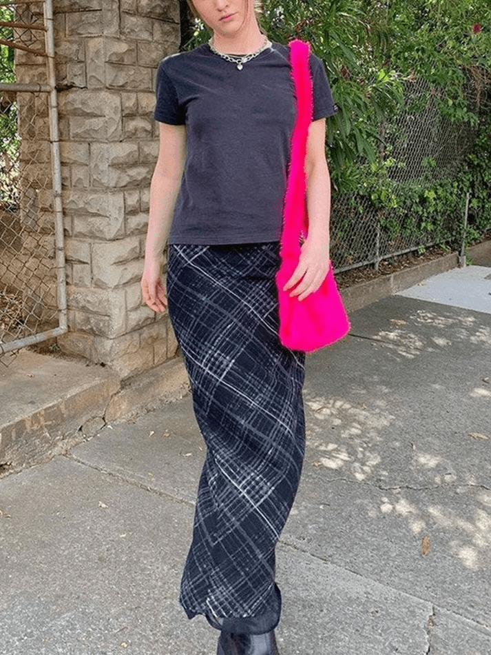 Coquette Aesthetic Layered Midi Skirt - Y2K Fashion with Grunge & Pastel Goth Vibes