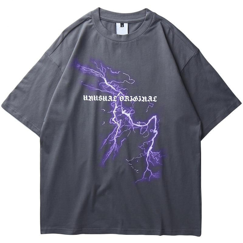 Coquette Aesthetic Lightning Tee: Y2K Fashion with Grunge Style & Pastel Goth Vibes