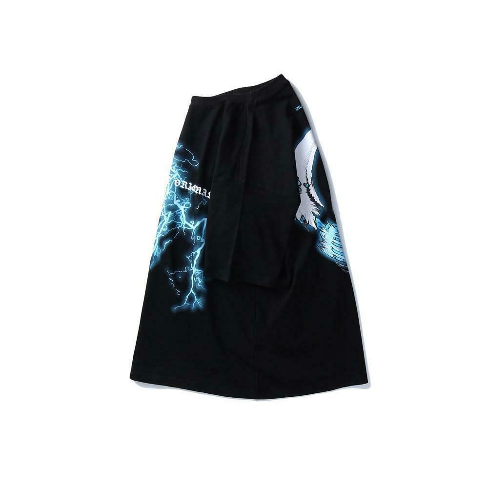 Coquette Aesthetic Lightning Tee: Y2K Fashion with Grunge Style & Pastel Goth Vibes