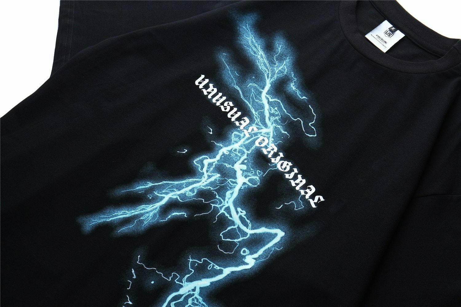 Coquette Aesthetic Lightning Tee: Y2K Fashion with Grunge Style & Pastel Goth Vibes