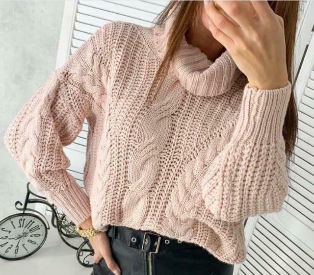 Coquette Aesthetic Long Sleeve Turtleneck Sweater in Y2K Fashion Style