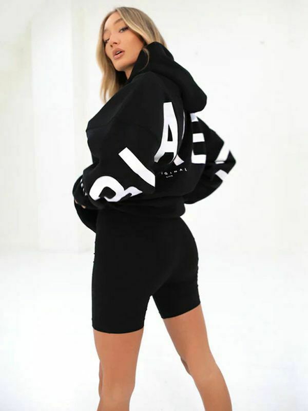 Coquette Aesthetic Loose Fit Hoodie with Big Thick Letters - Y2K Fashion Statement