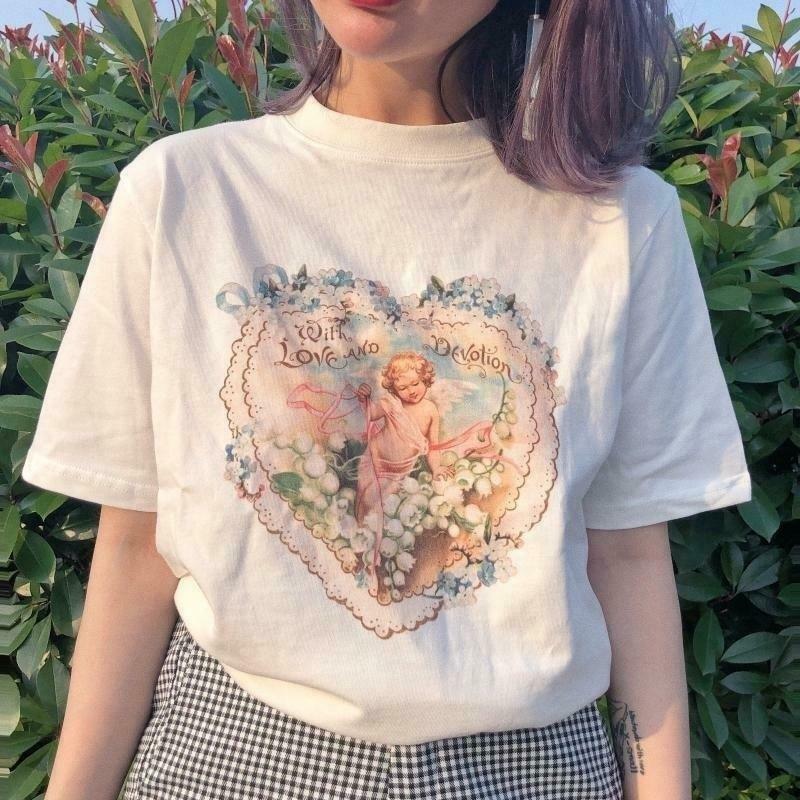 Coquette Aesthetic Love & Revolution Tee - Y2K Fashion Statement for Women