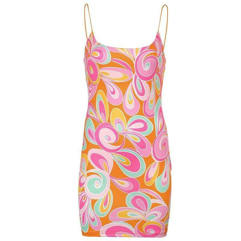 Coquette Aesthetic Luna Floral Mini Dress - Y2K Fashion with a Touch of Grunge and Pastel Goth Vibes