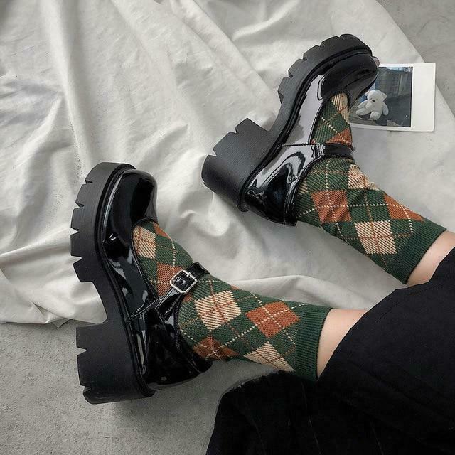 Coquette Aesthetic Mary Jane Grunge Shoes - Y2K Fashion Statement with Old Money Style