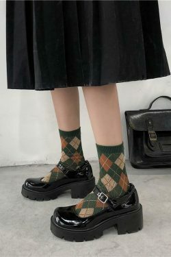 Coquette Aesthetic Mary Jane Grunge Shoes - Y2K Fashion Statement with Old Money Style
