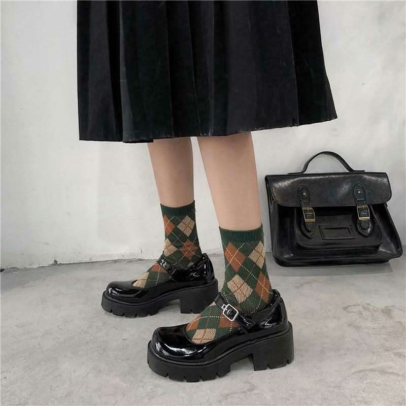 Coquette Aesthetic Mary Jane Grunge Shoes - Y2K Fashion Statement with Old Money Style