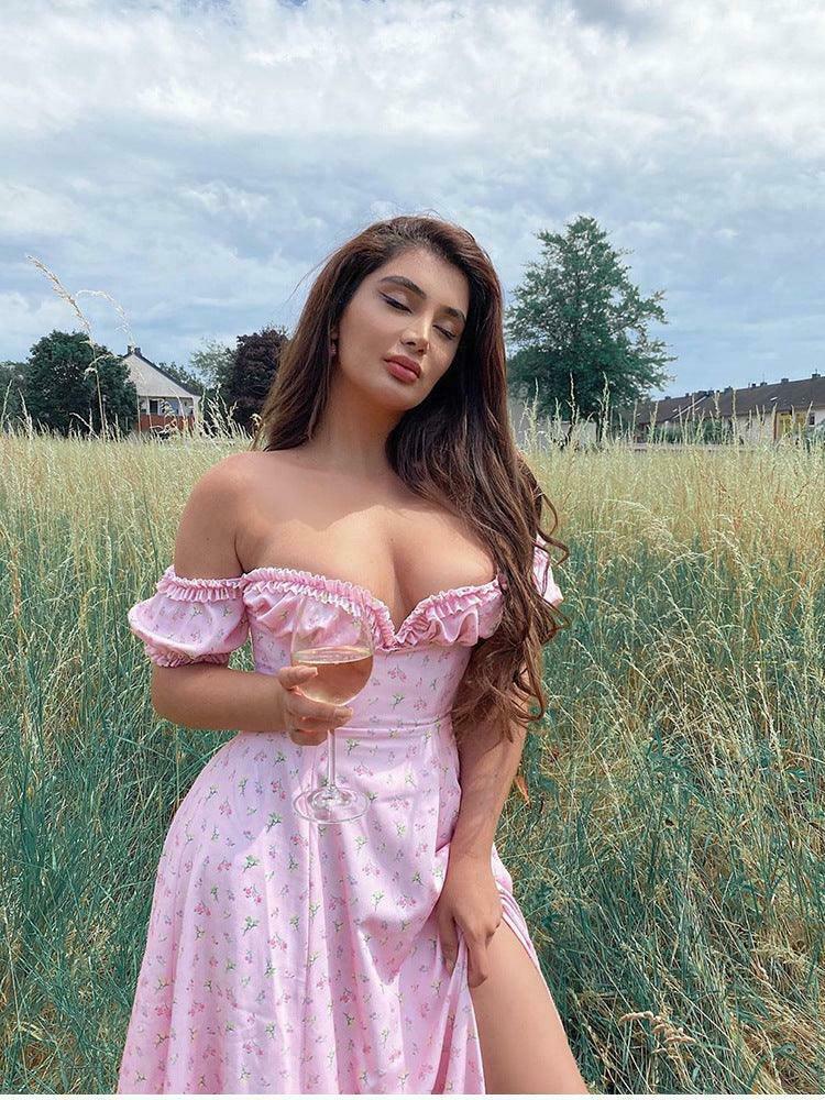 Coquette Aesthetic Maxi Dress: Y2K Fashion with Grunge Twist & Pastel Goth Vibes