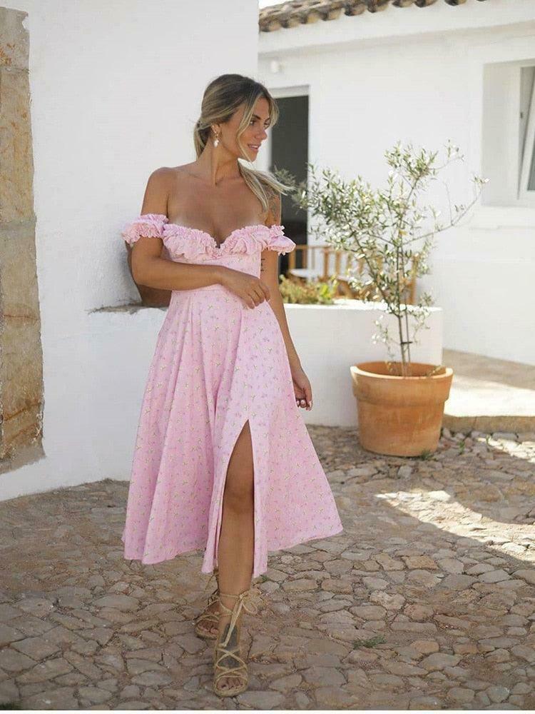 Coquette Aesthetic Maxi Dress: Y2K Fashion with Grunge Twist & Pastel Goth Vibes