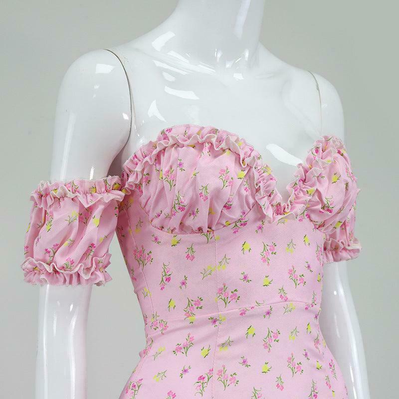 Coquette Aesthetic Maxi Dress: Y2K Fashion with Grunge Twist & Pastel Goth Vibes