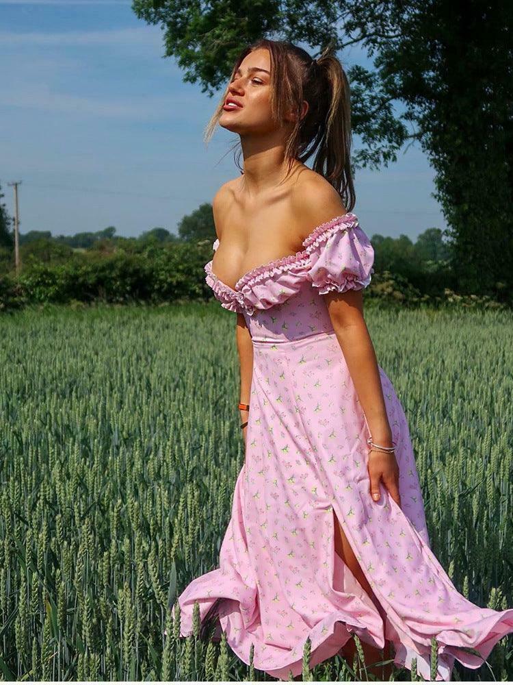 Coquette Aesthetic Maxi Dress: Y2K Fashion with Grunge Twist & Pastel Goth Vibes