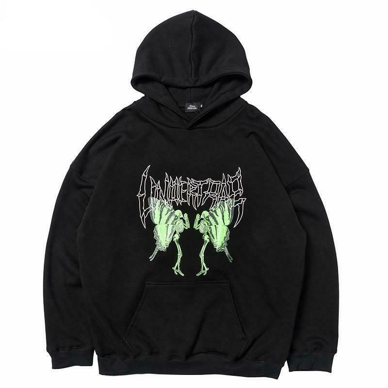 Coquette Aesthetic Metal Print Hoodie - Y2K Fashion Grunge Style Cute Tops Pastel Goth